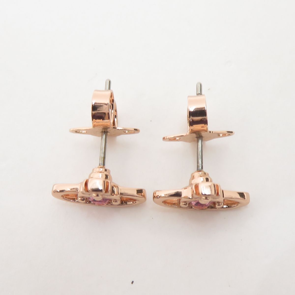 Vivienne Westwood クリスタルピアス ピンクゴールド Vivienne Westwood ヴィヴィアンウエストウッド ナノソリティア