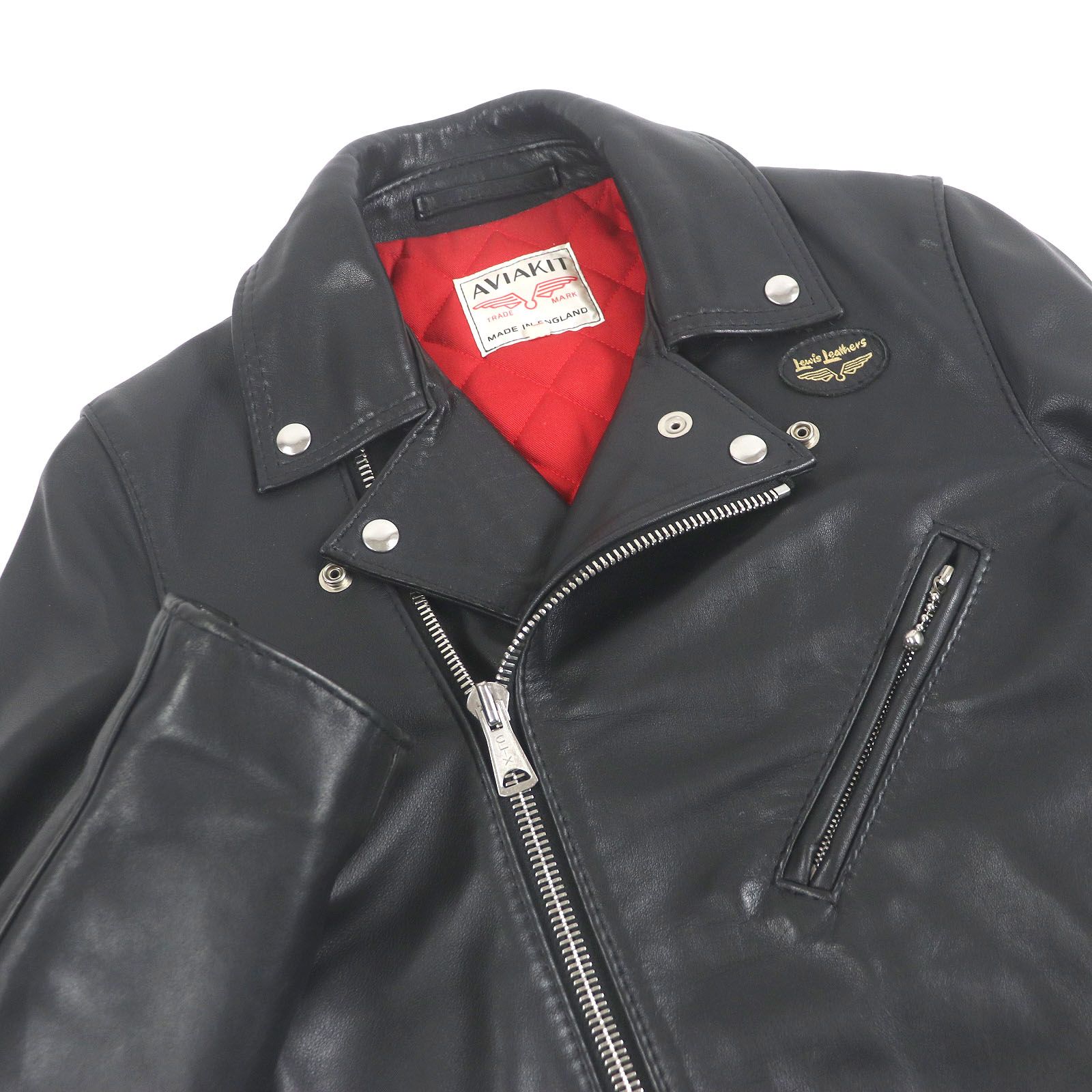 美品□Lewis Leathers ルイスレザー サイクロン タイトフィット