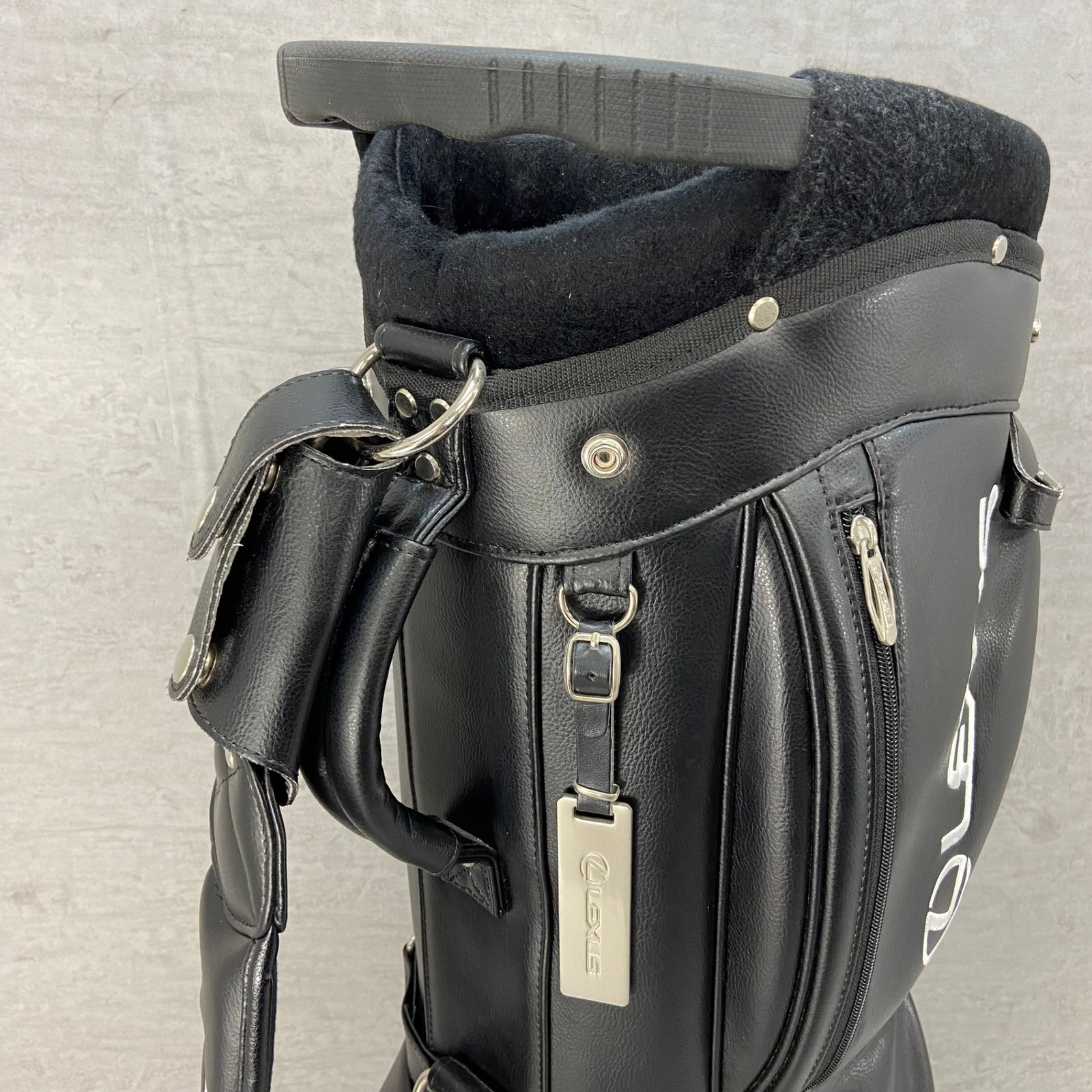 レクサス　ゴルフ用　キャディバッグ　スタンド式　PUレザー　バック　REXUS レクサス Lexus ゴルフ キャディバッグ スタンド キャディー