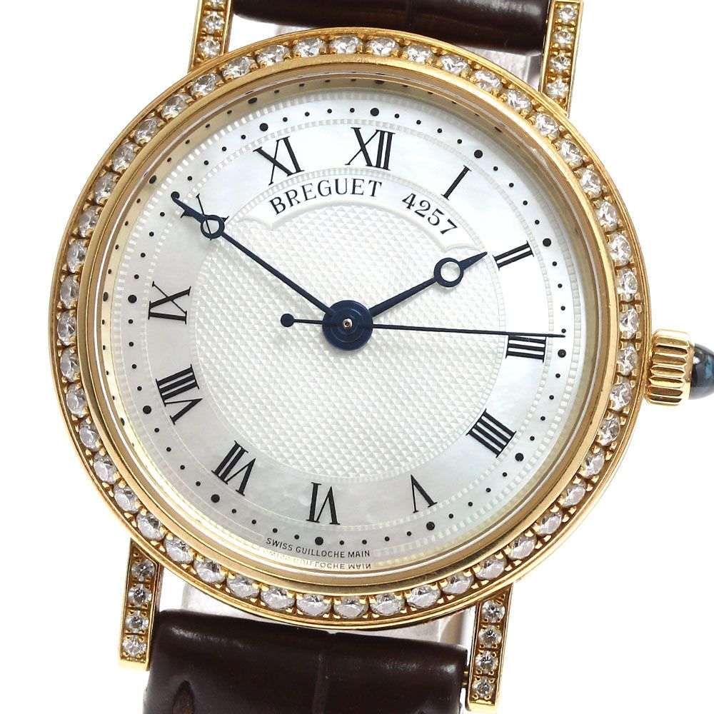ブレゲ Breguet 8068BA クラシック K18YG ダイヤベゼル 自動巻き