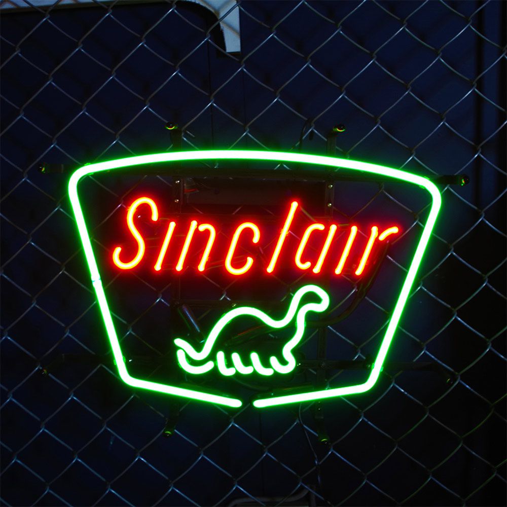アメリカンネオンサイン シンクレア SINCLAIR H38×W50cm 店舗装飾 ガレージ ネオン管 ネオン照明 インテリア アメリカ雑貨