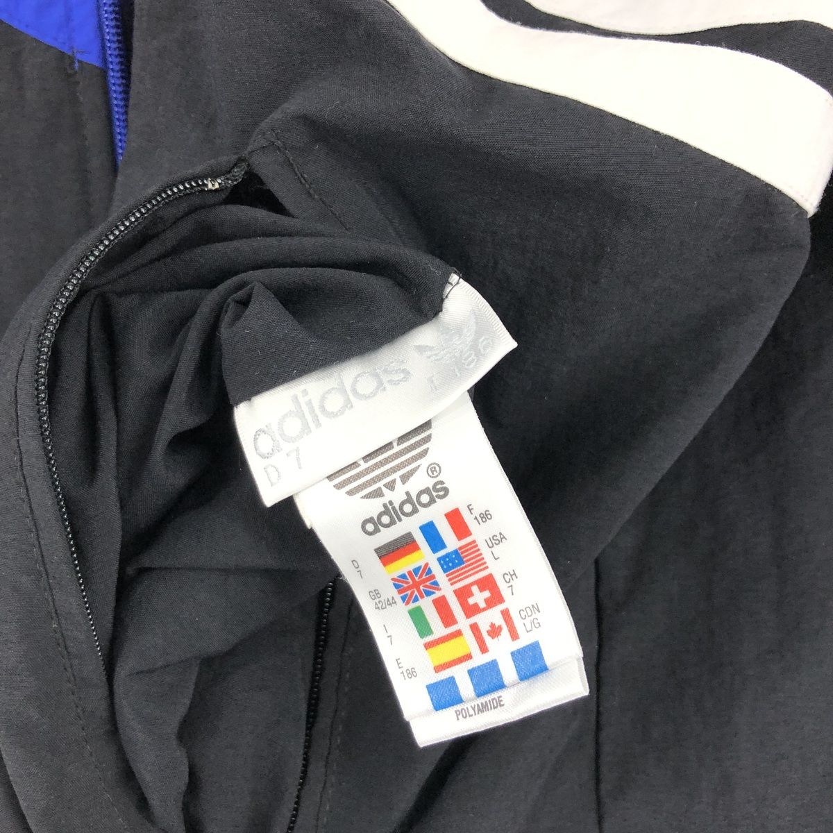古着 80~90年代 アディダス adidas トレフォイルロゴ リバーシブル 