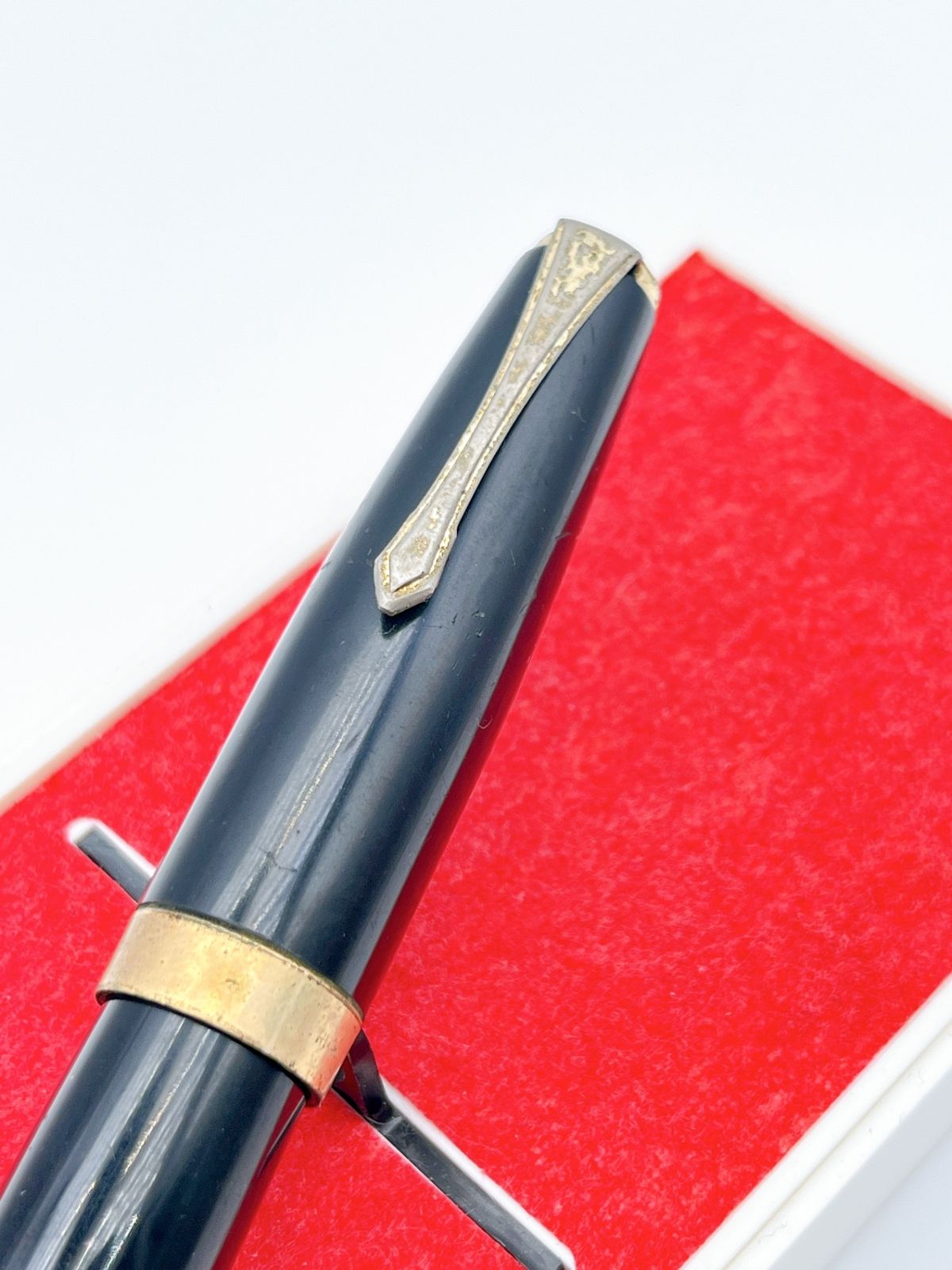 WARRANTED ワランテッド 万年筆 14K 585 ブラック ゴールド ヴィンテージ SH405