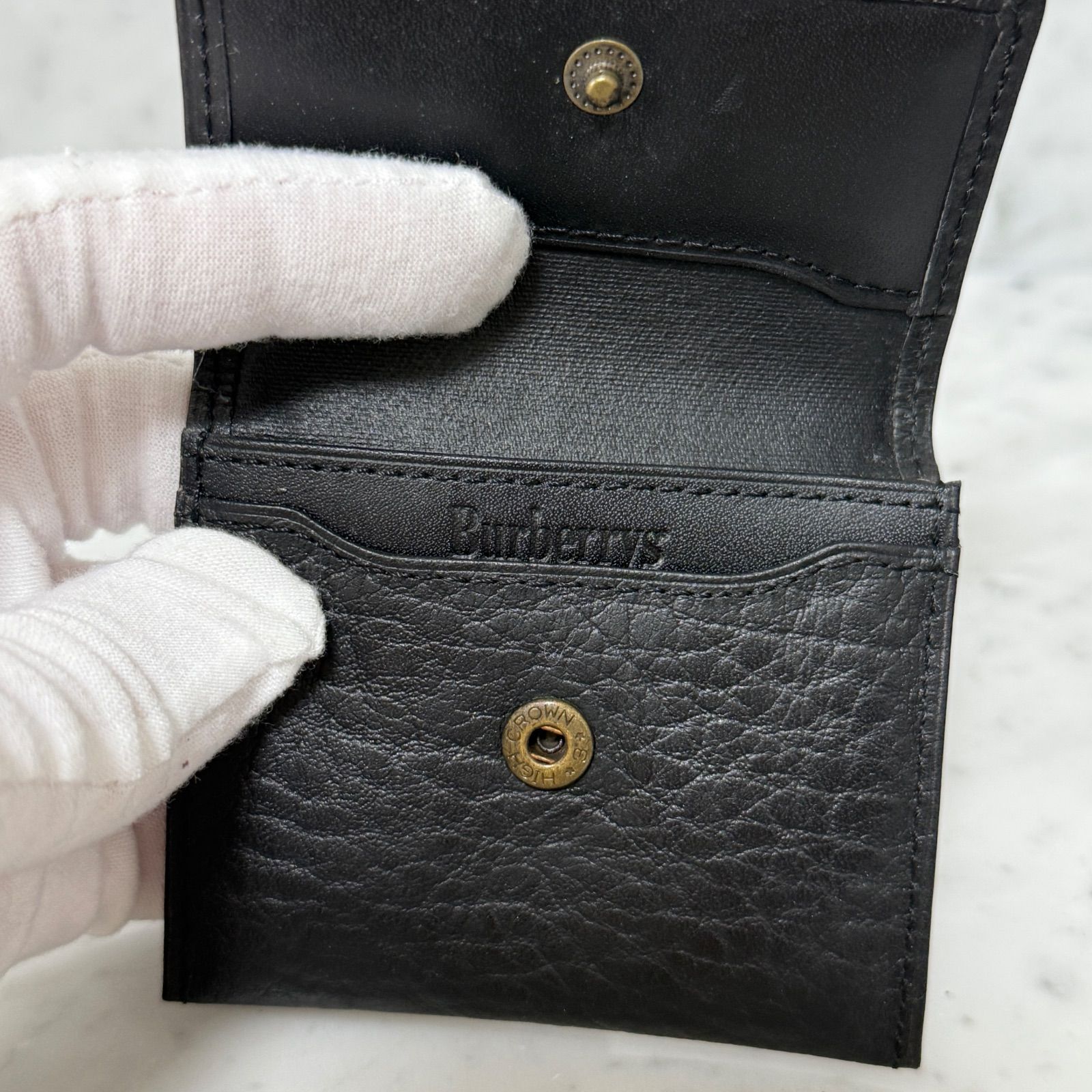 ✨️新品未使用✨️素敵✨️BURBERRY エナメル ケース ブラック バーバリーブラックレーベル BURBERRY BLACK LABEL カードケース