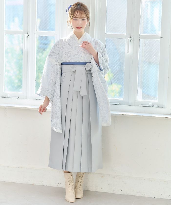 新品 総レース 袴4点セット 卒業式 小学生 から 大学生 SS S M L LL 