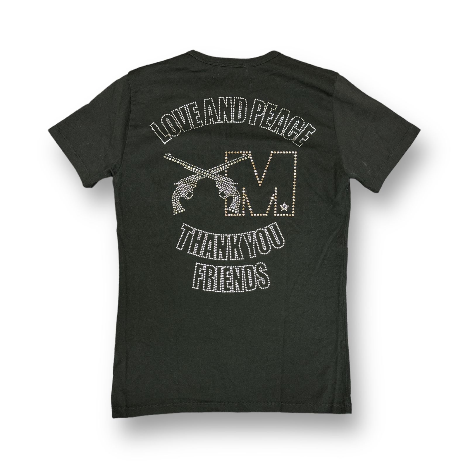 定価50600円 M × roar スワロフスキー二丁拳銃Tシャツ カットソー エム 