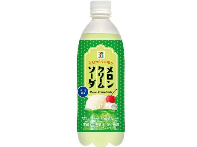 メロンクリームソーダ 500ml×24本【ドリンク】 ポッカサッポロ