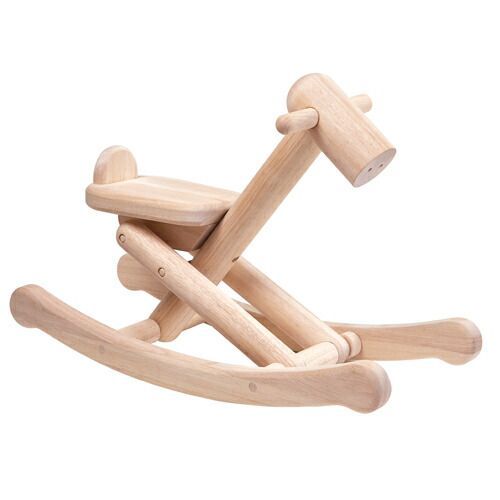 木のおもちゃ ロッキングアニマル 馬 Plantoys 乗用玩具 折りたたみ式