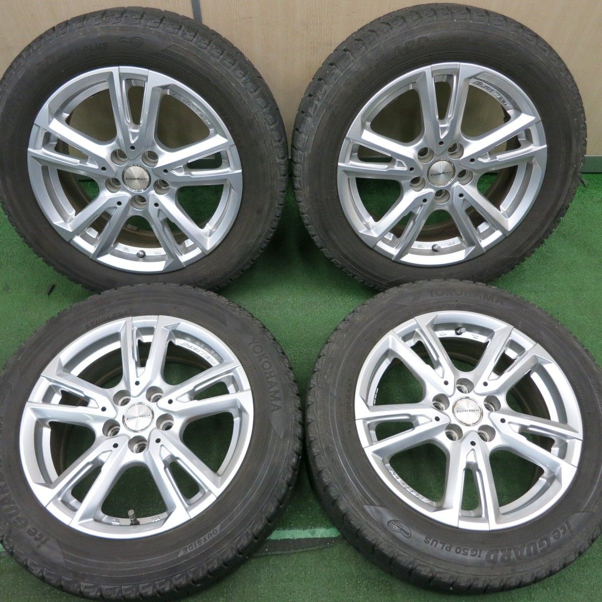 最安値低価バリ溝！20年！9.5分★185/60R15 ヨコハマ エコス ES31 タイヤ 15インチ フィット スイフト アクア カローラ 等★ 中古品