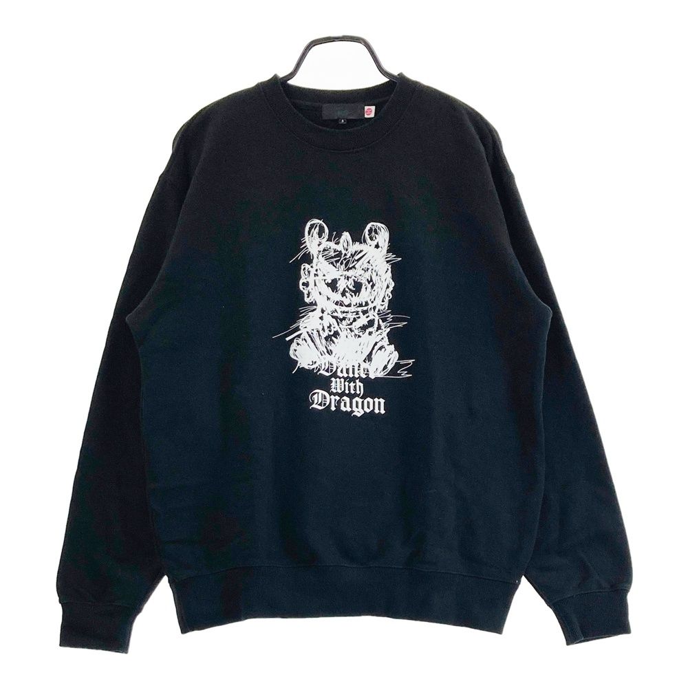 サイズ 4 DANCE WITH DRAGON ダンスウィズドラゴン スウェットトレーナー チビドラ ブラック系 240101537320 ゴルフウェア メンズ ストスト
