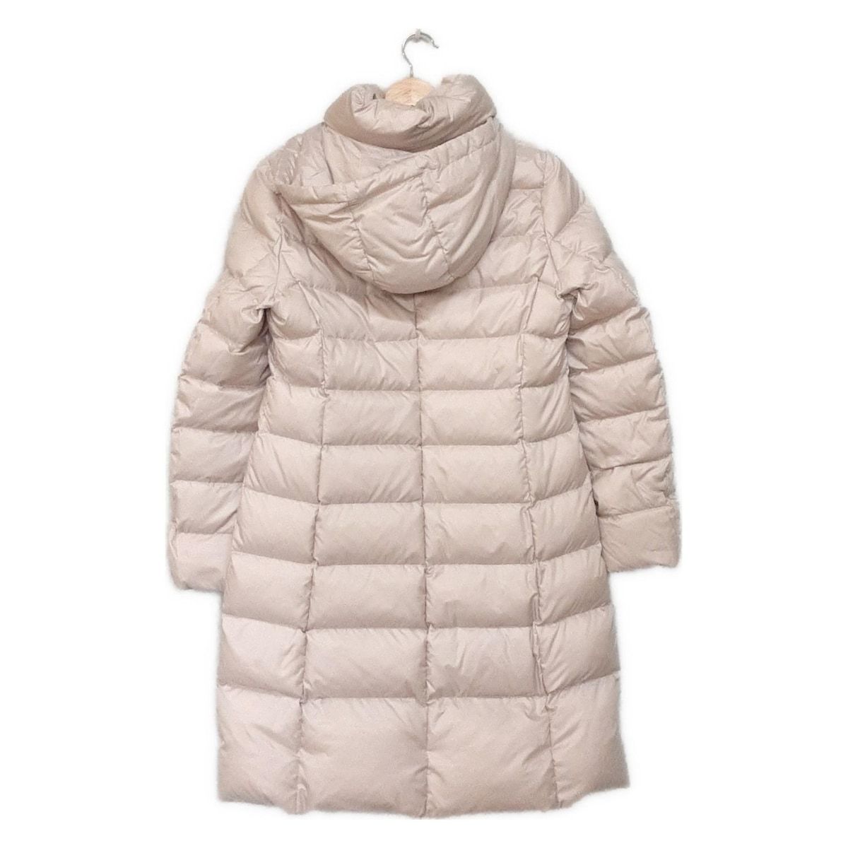 23区 ニジュウサンク ダウンコート サイズ38 M レディース - ライトベージュ 長袖 ジップアップ フード取り外し可 冬
