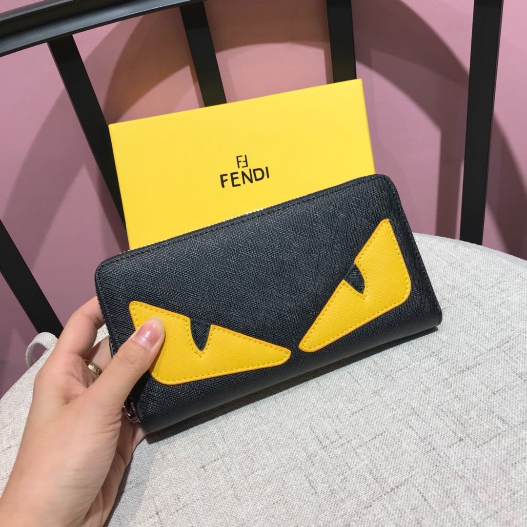 人気美品！フェンディ/FENDI Bag Bugs 長財布 ジップラウンド ...