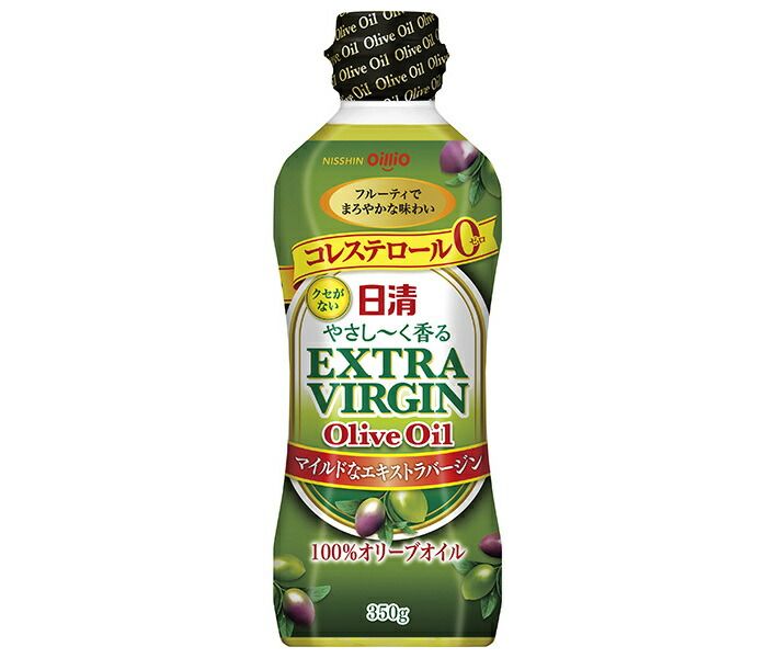 日清オイリオ 日清 やさし〜く香る エキストラバージンオリーブオイル 350gペットボトル×10本入× 2ケース ｜ オリーブオイル 調味料 食用油 PET