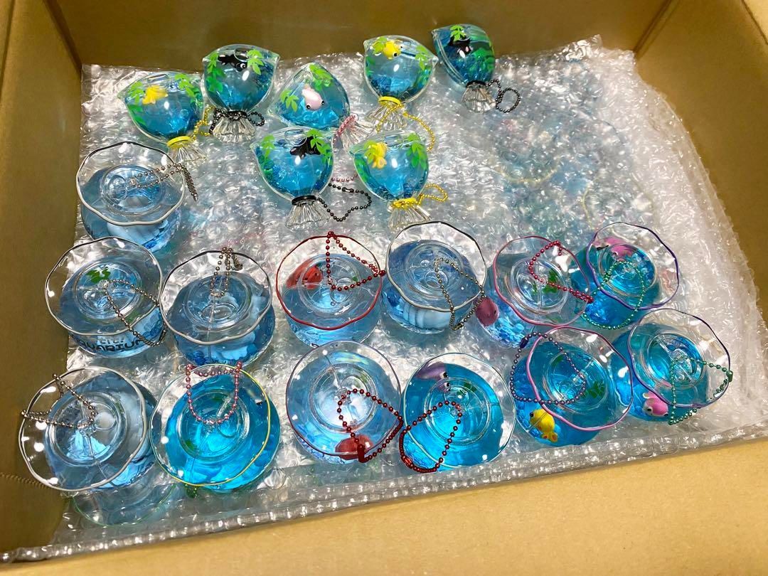 オイルチャーム 金魚 金魚鉢 まとめ売り 55個 めんだこ 