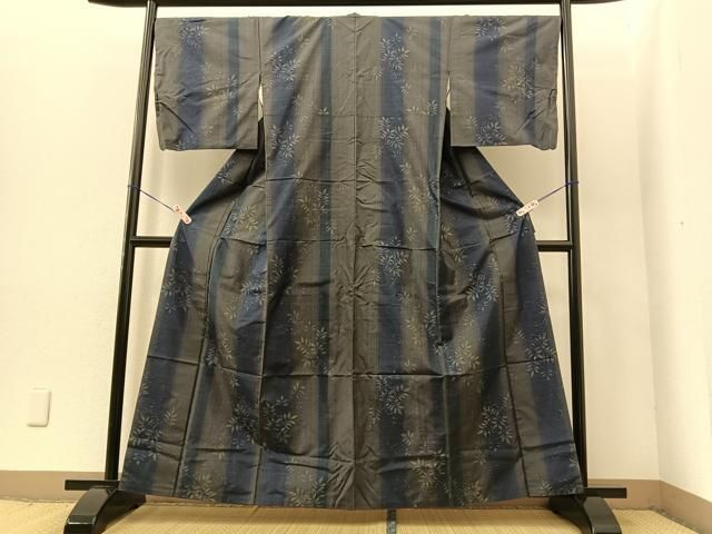 平和屋着物□本場大島紬 7マルキ 霞文 正絹 逸品 CAAR6257kb 平和屋着物