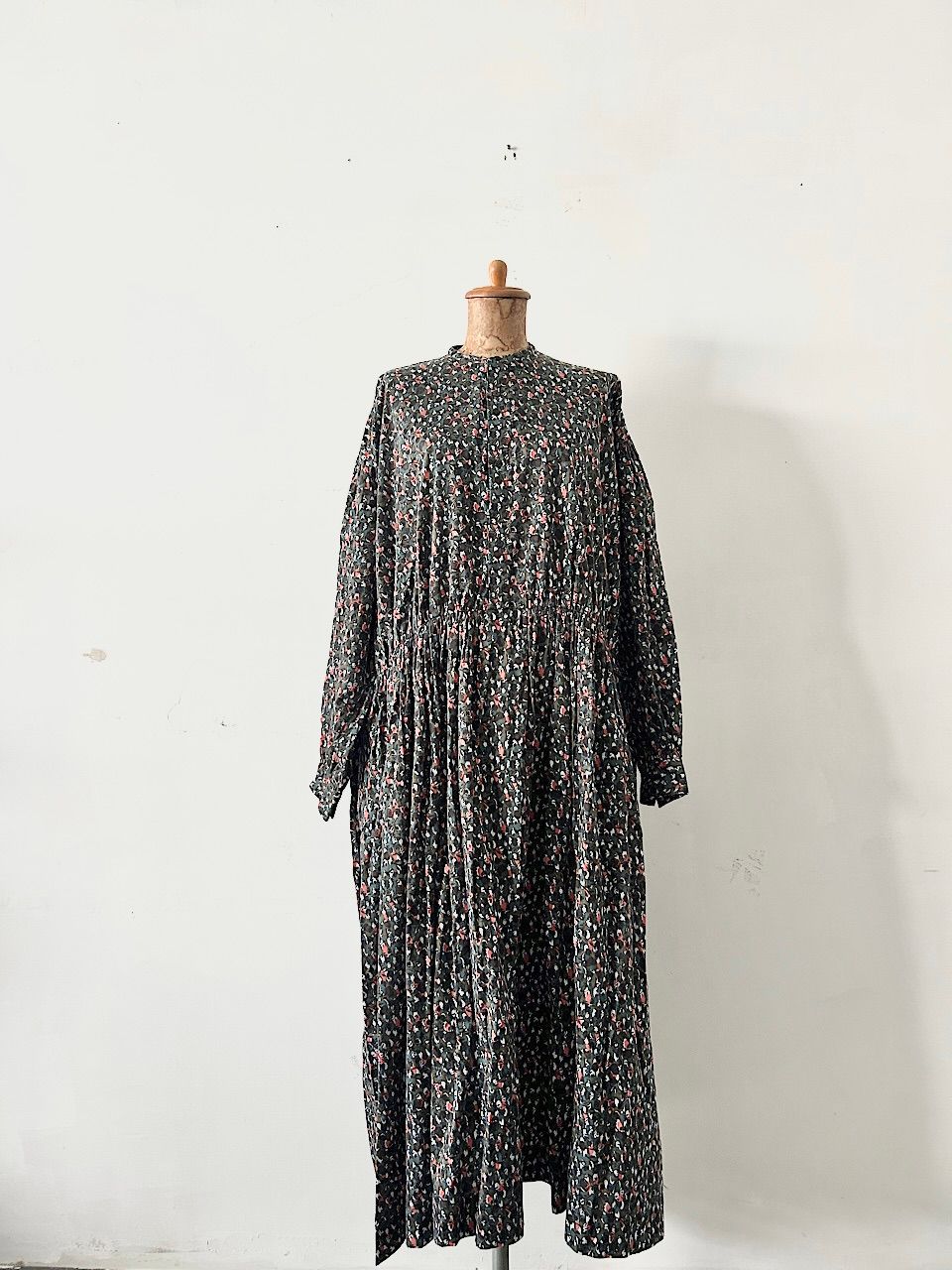 TOUJOURS ORGANIC COTTON VINTAGE FLOWER PRINT DRESS サイズ1