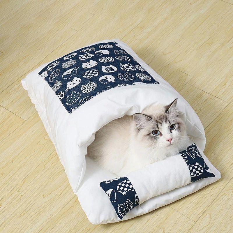 猫 ベッド 犬 ベッド ペット ふとん マット クッション 寝袋 和風 キャットハウス 可愛い 大きい かわいい ペットハウス 猫グッズ ペット布団 あったか ペット用