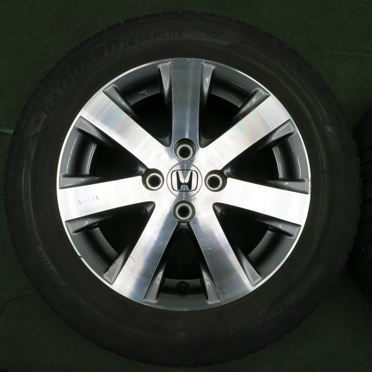 送料込み ホンダアルミホイール ヨコハマタイヤセット 185/65r15 バリ