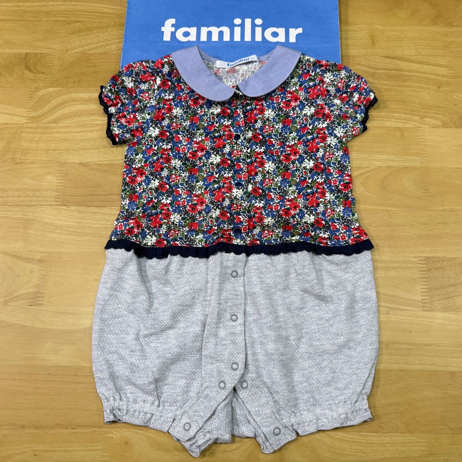 ファミリアロンパース◎極美品◎サイズ80 - メルカリ