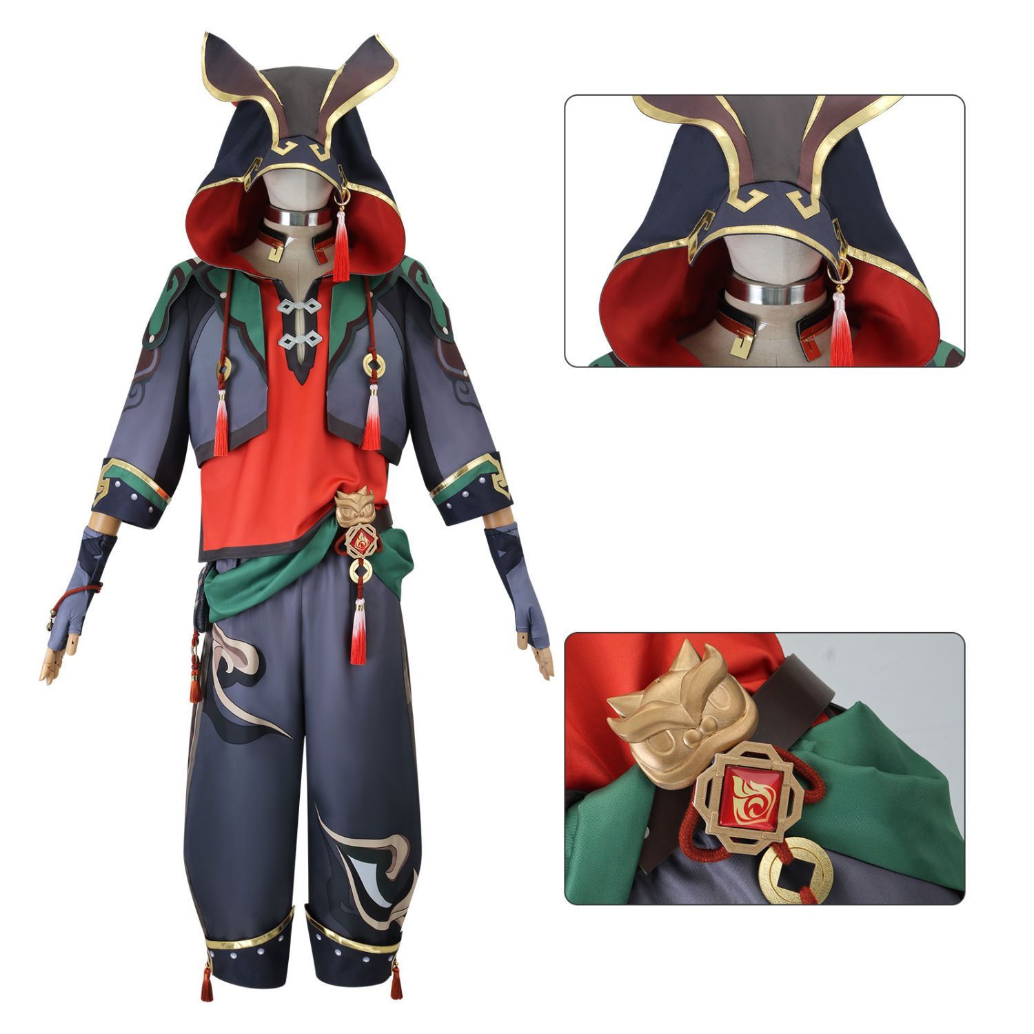 新品未使用 原神 嘉明 (がみん) コスプレ衣装 豪華フルセット 撮影会