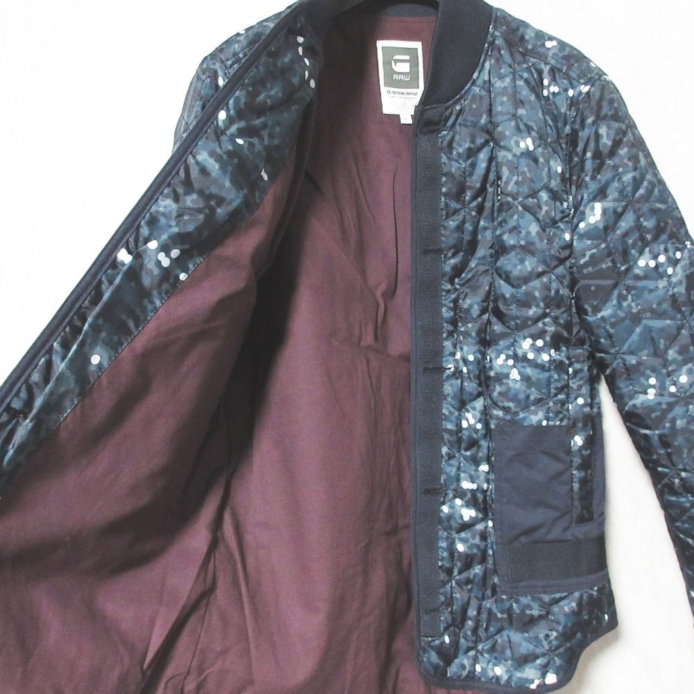 Ｇ-Star Raw【美品】monty lejther jkt   キルティング 美品 G-STAR RAW ジースターロウ ドットカモ キルティング