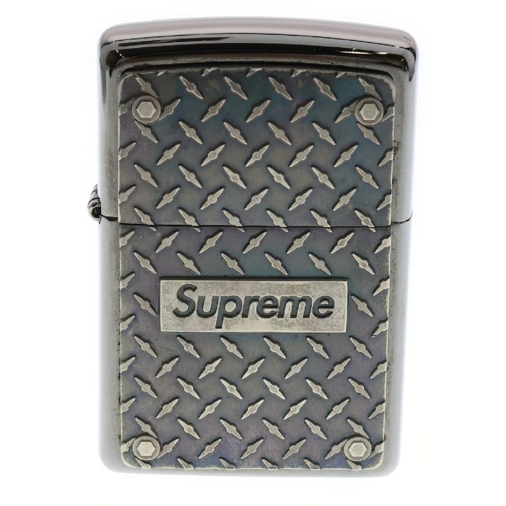 SUPREME シュプリーム 19SS Diamond Plate Zippo ダイヤモンド プレート ジッポ ライター シルバー