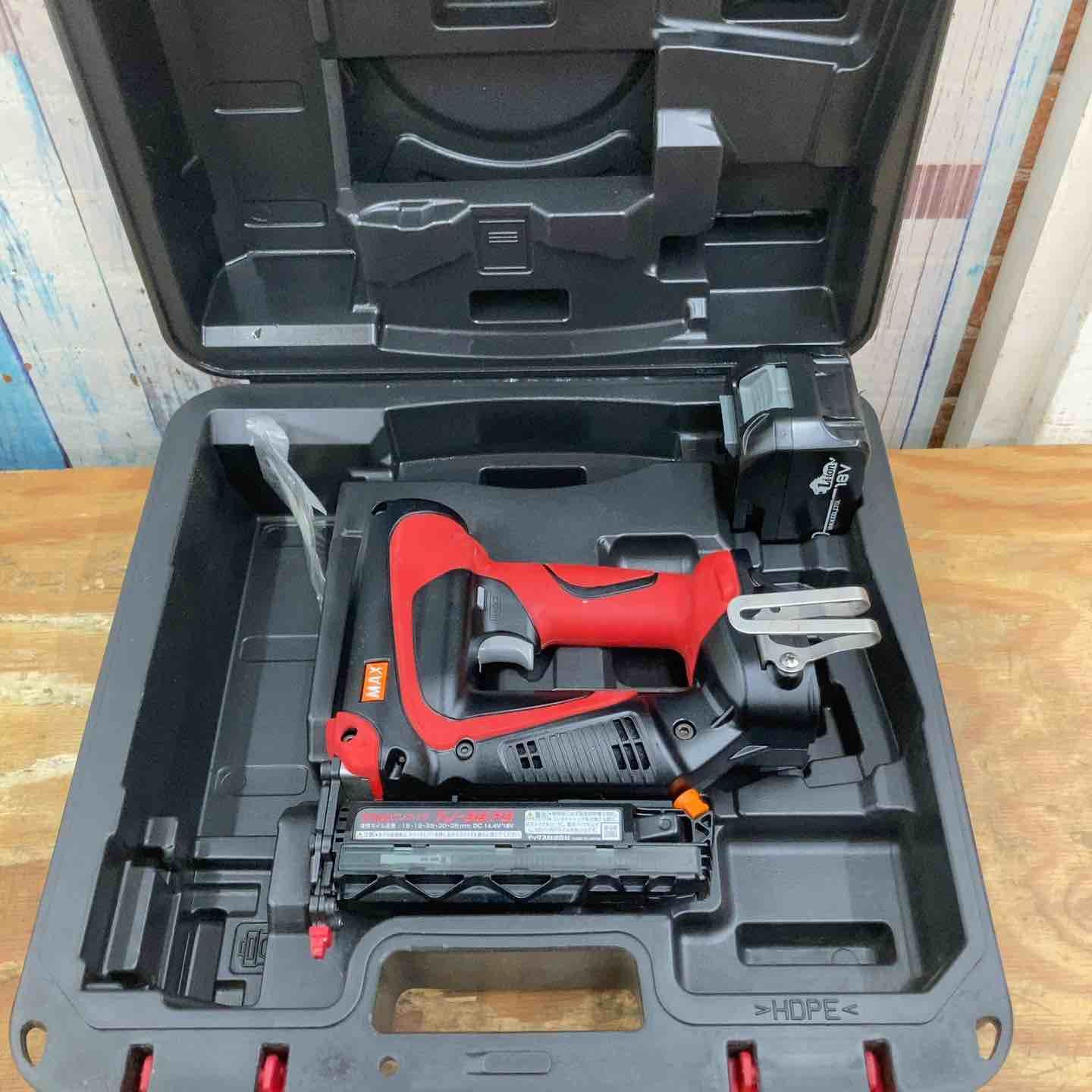 品 マックス MAX コードレスピンネイラ TJ-35P3-BC|1850A 18Vバッテリー付き 柏店