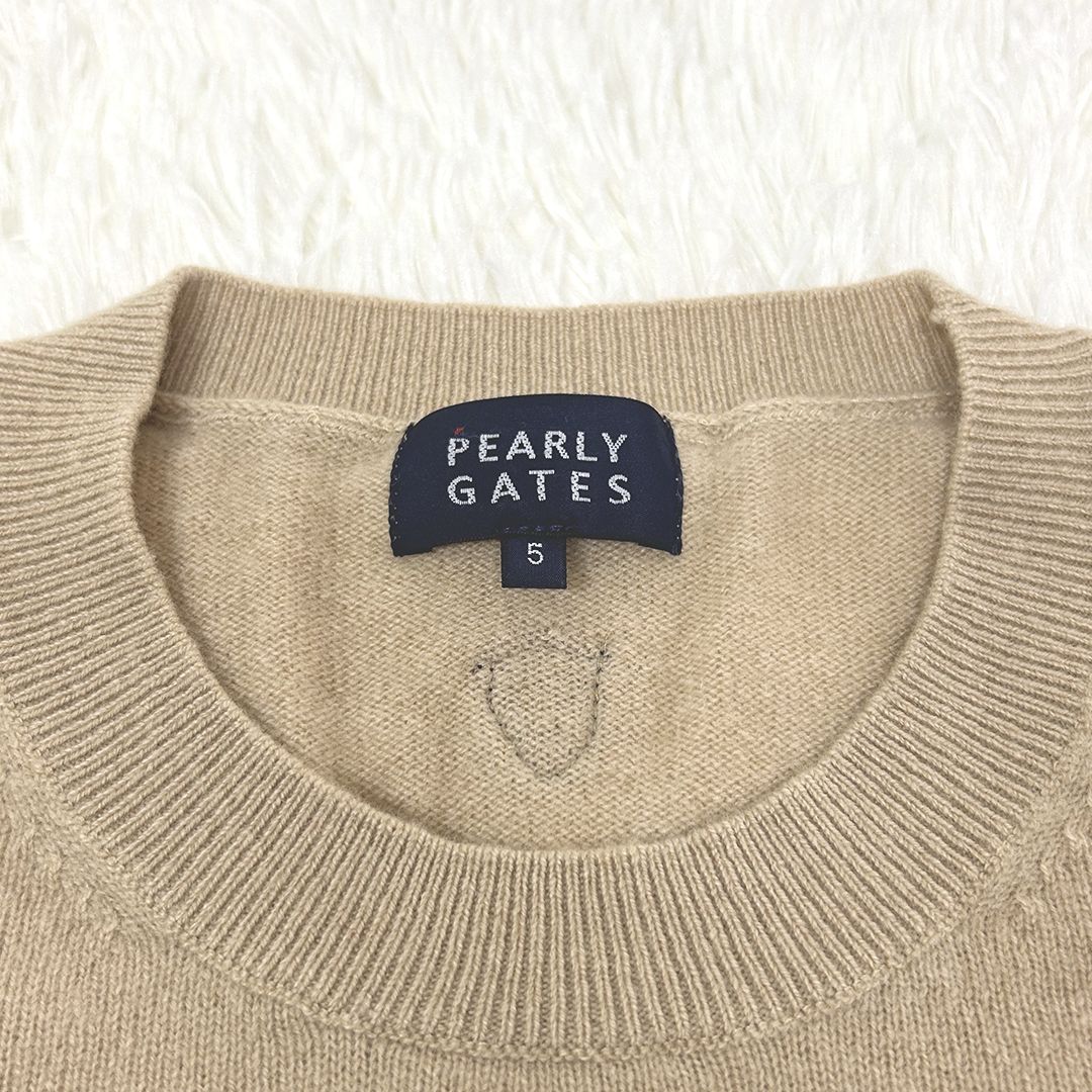 PEARLYGATES パーリーゲイツ カシミヤ100% クルーネックセーター 