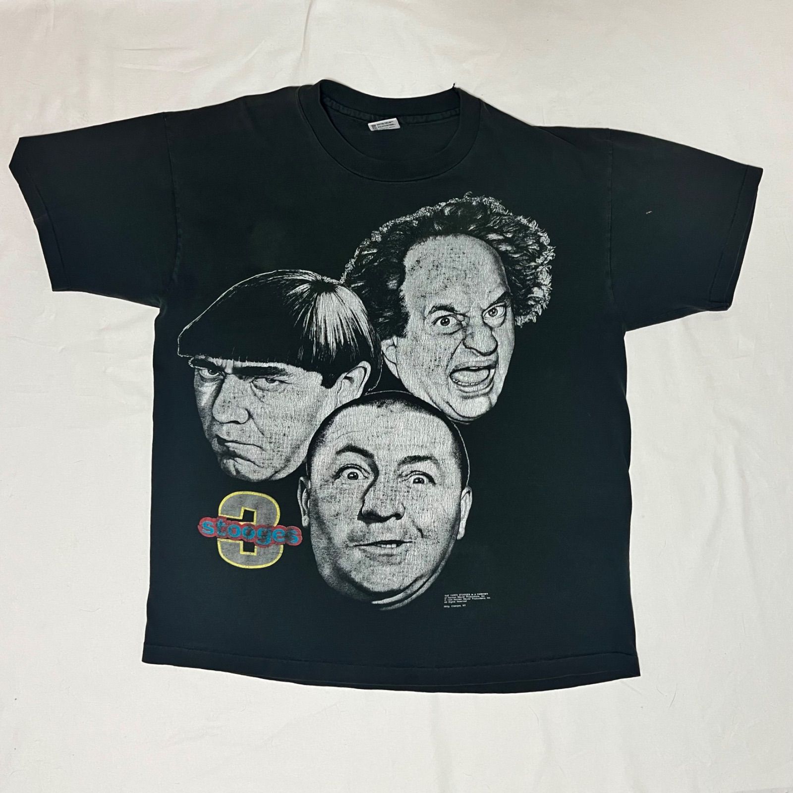 90s the 3 stooges drama 映画 ムービー Tシャツ 黒 90s the 3 stooges drama 映画 ムービー Tシャツ 黒