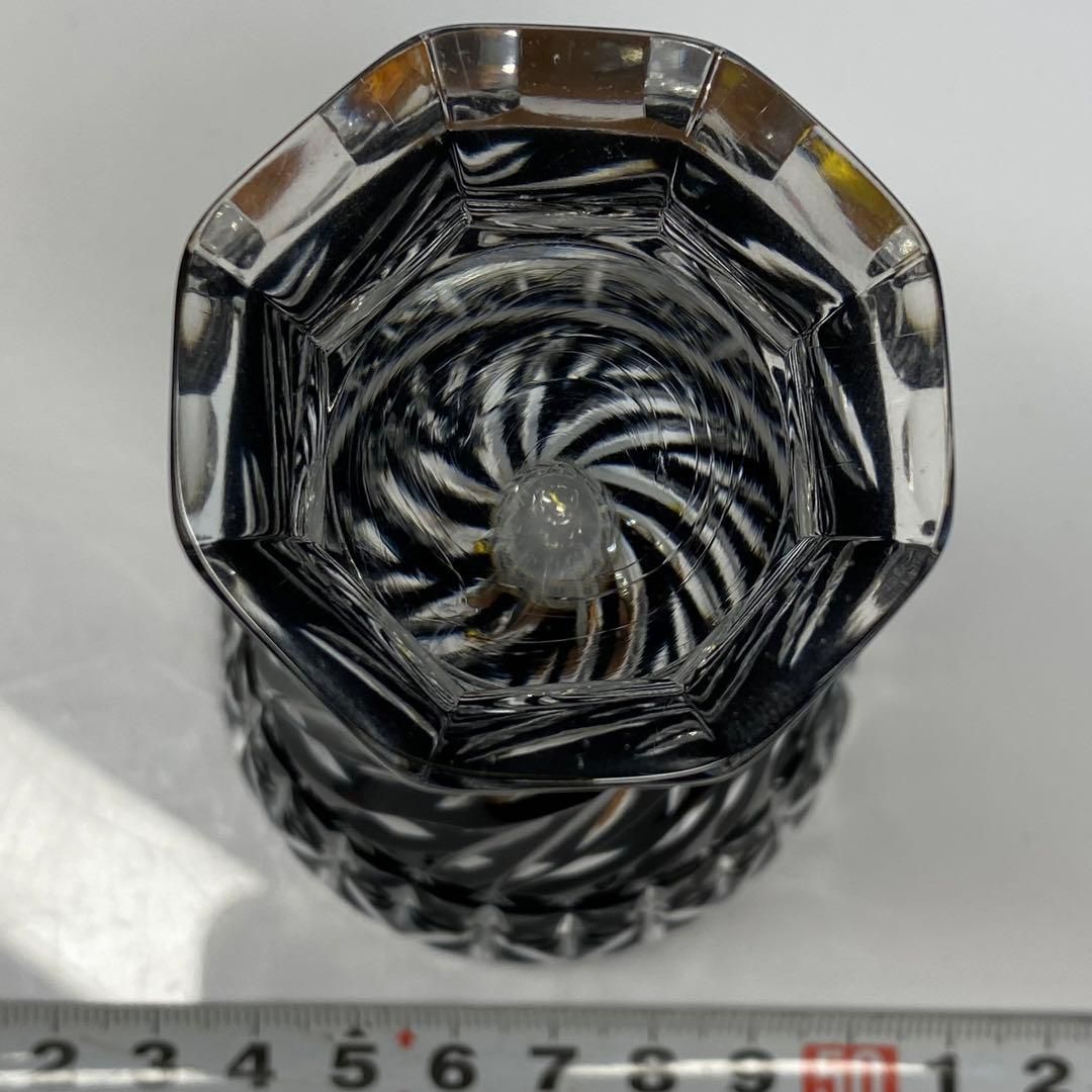 薩摩びーどろ工芸　切子　凛禅B 高さ10.4cm 東H6-0609☆1F 薩摩びーどろ工芸 切子 凛禅B 高さ10.4cm 東H6-0609☆1F