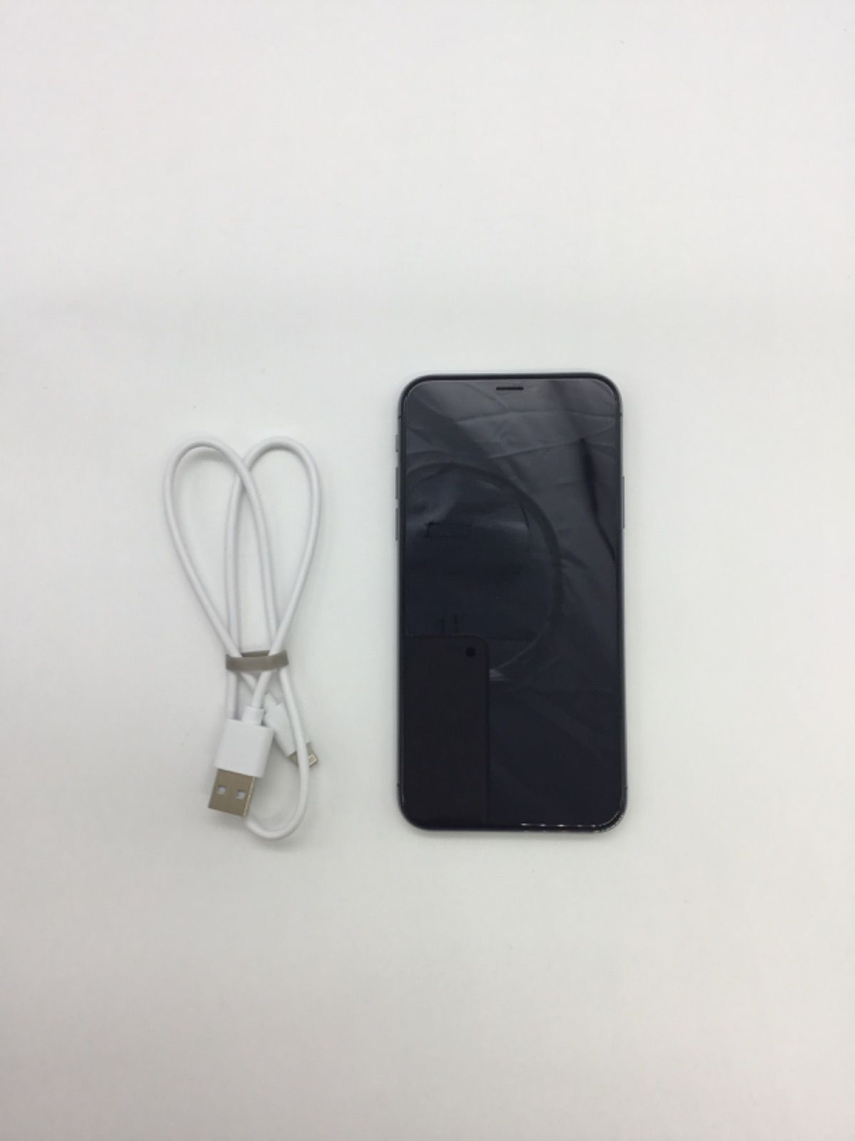 付属品付き Apple iPhone X 64GB ブラック スペースグレイ