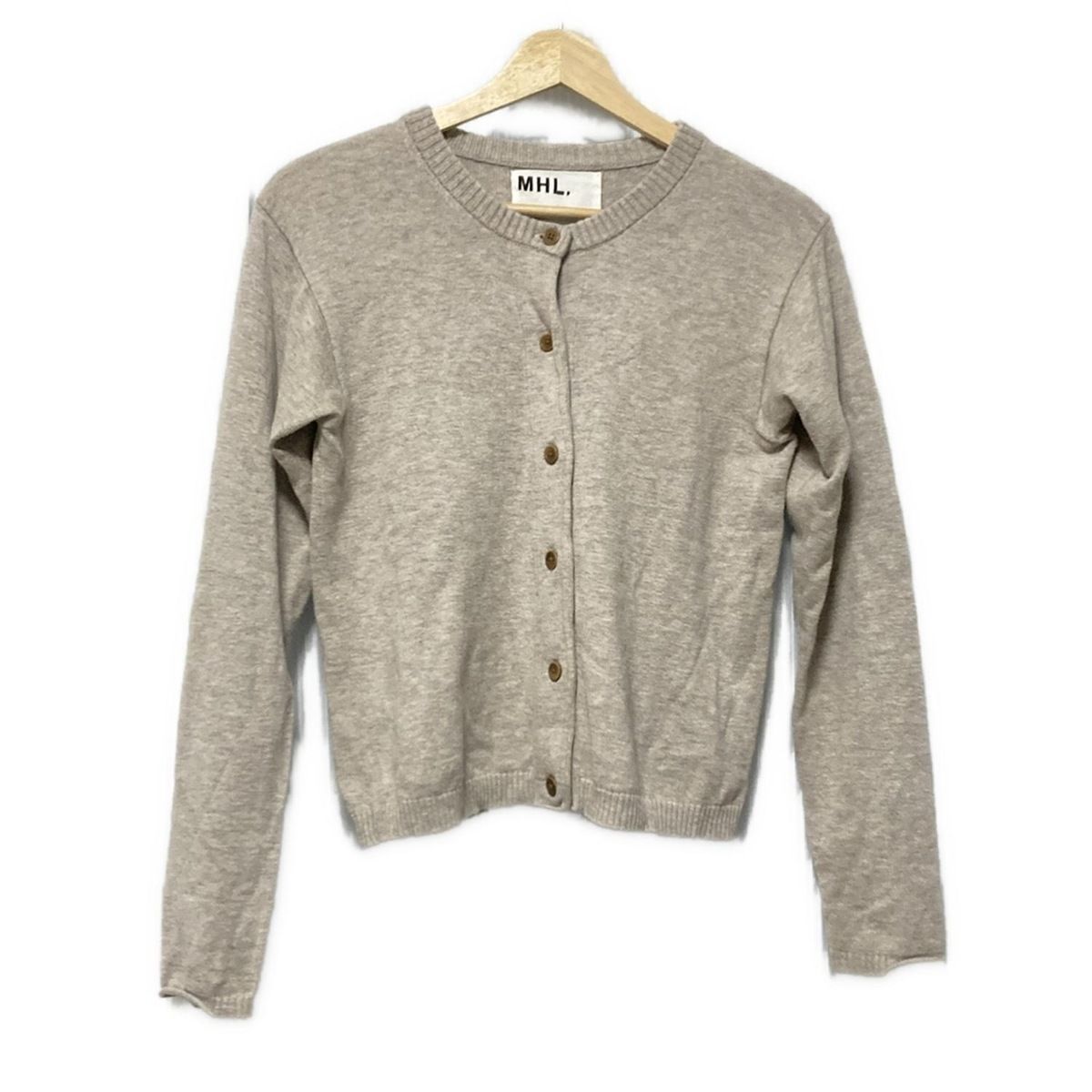 MHL. エムエイチエル カーディガン サイズ2 M レディース - グレーベージュ 長袖