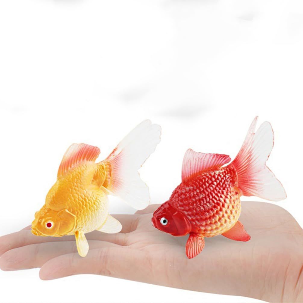 新品 SUPVOX 金魚フィギュア 金魚 動物モデル リ 水槽 飾り
