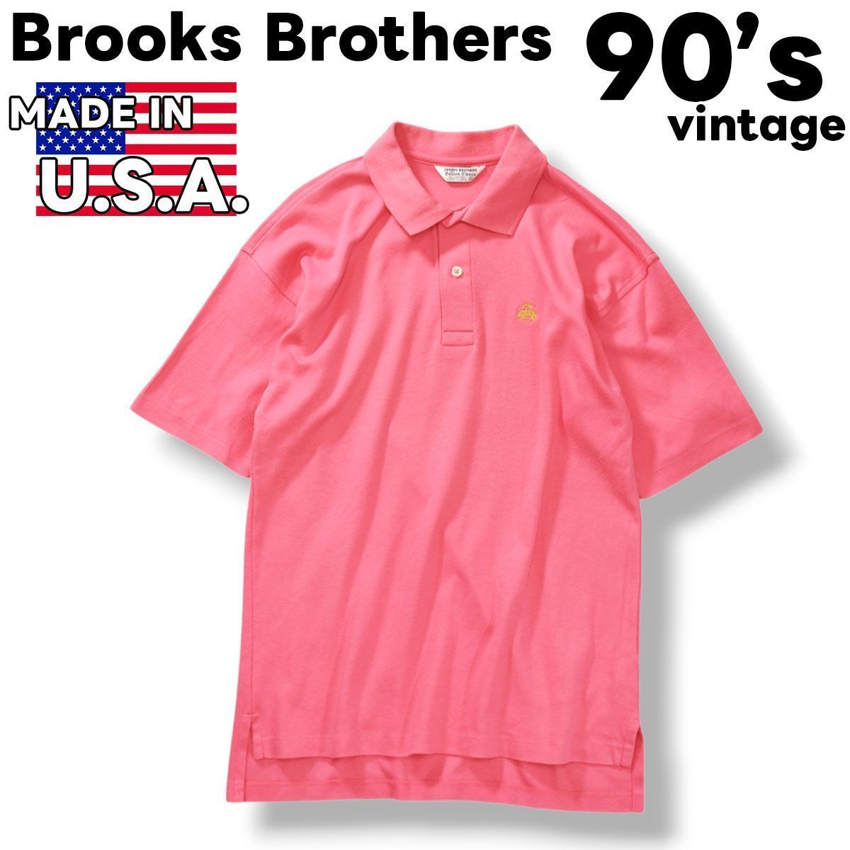 【ヴィンテージ アメリカ製】 ブルックスブラザーズ 半袖 ポロシャツ　2277 Brooks Brothers - 80s USA製 ブルックスブラザーズ ボーダー