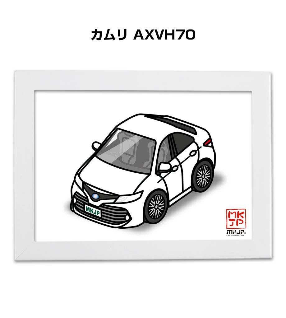 車種別ボディカラーが選べるフレーム付きA5イラスト【ナンバー入れ可