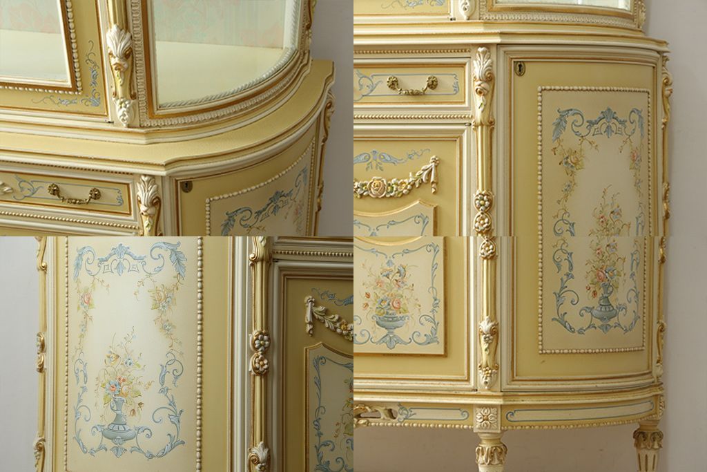 マリオコルチャゴ　フラテッリ・オリッジ　アンティーク　飾り棚　キャビネット マリオコルチャゴ フラテッリ・オリッジ アンティーク 飾り棚