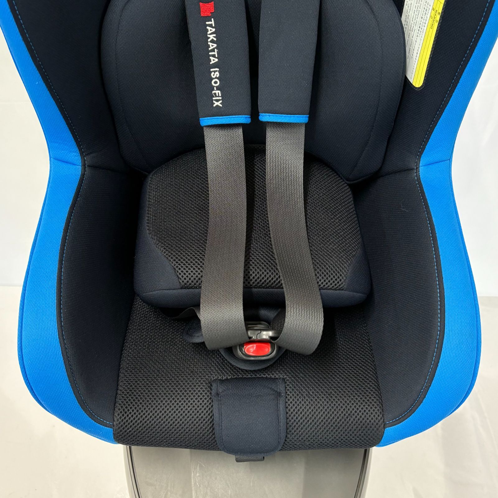 美品】タカタ ISOFIX対応 チャイルドシート ブラック ブルー 青