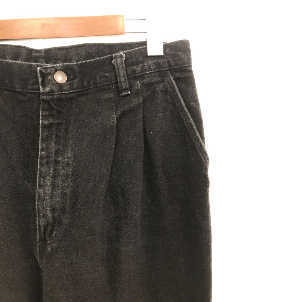 80年代 USA製 Wrangler ラングラー 70BK 2タック テーパード デニム  