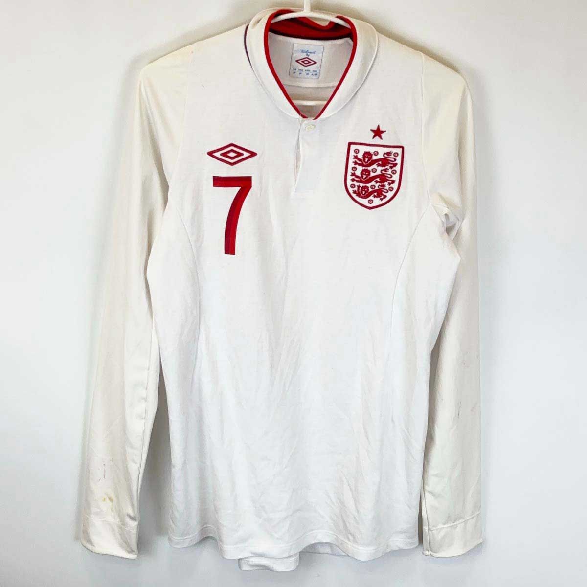 アンブロ イングランド代表 ベッカム ユニフォーム 長袖 リバーシブル XL】2003/05 UMBRO イングランド代表 ユニフォーム リバーシブル