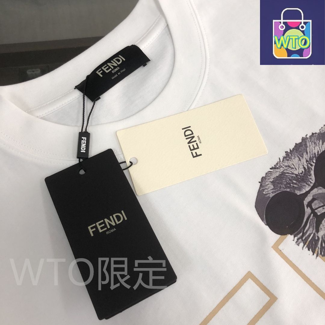 本日限定特価】FENDI 春夏 ロゴプリントTシャツ [本日特価|新品