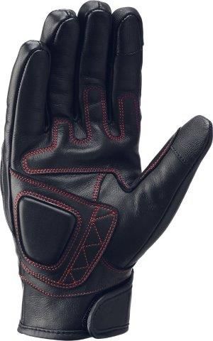 レザーショートウィンターグローブ ブラック|レッド Lサイズ YG-326W イエローコーン