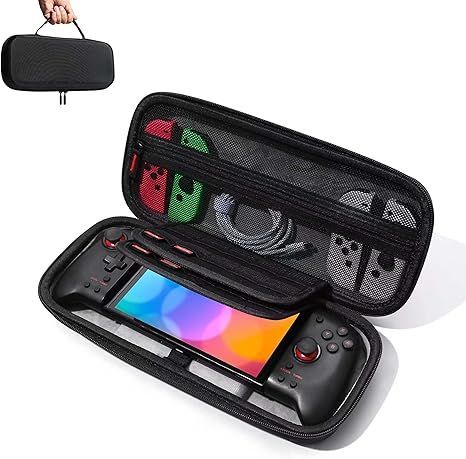 iofeiwak 収納ケース HORI グリップコントローラー/ROG ALLY 収納ケース for Nintendo Switch グリップコントローラー Switch HORI グリップコントローラー 収納ケース ハードケース 最大20