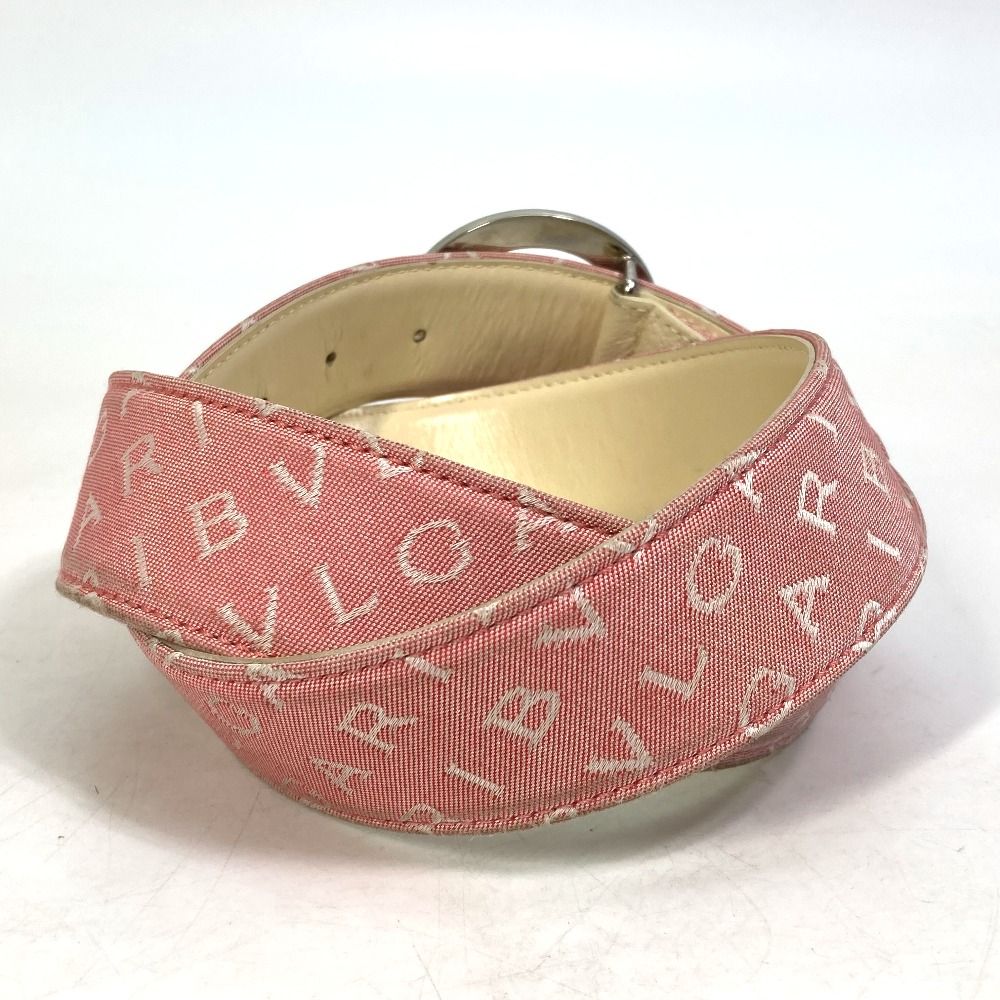 ブルガリ ロゴマニア ベルト キャンバス ブラウン ベルト BVLGARI ロゴ