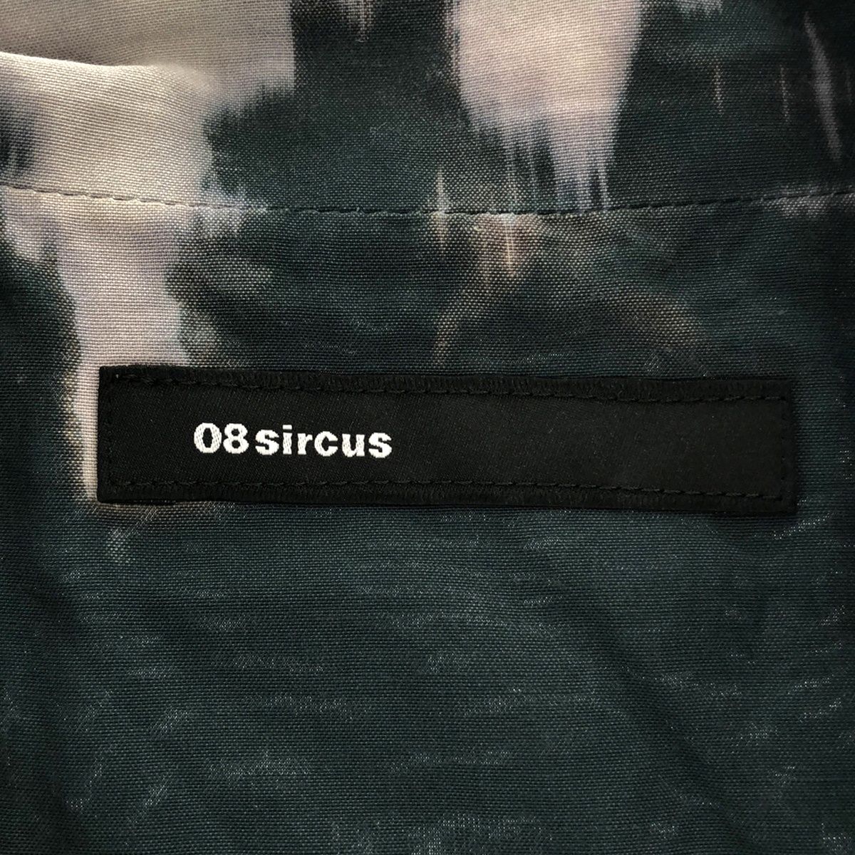 08sircus ゼロエイトサーカス 22SS かご染めオープンカラーシャツ S22SS-SH07 グリーン×マルチカラー 5 ITACQXEPWHD8 08sircus（ゼロエイトサーカス）の「かご染めオープンカラーシャツ