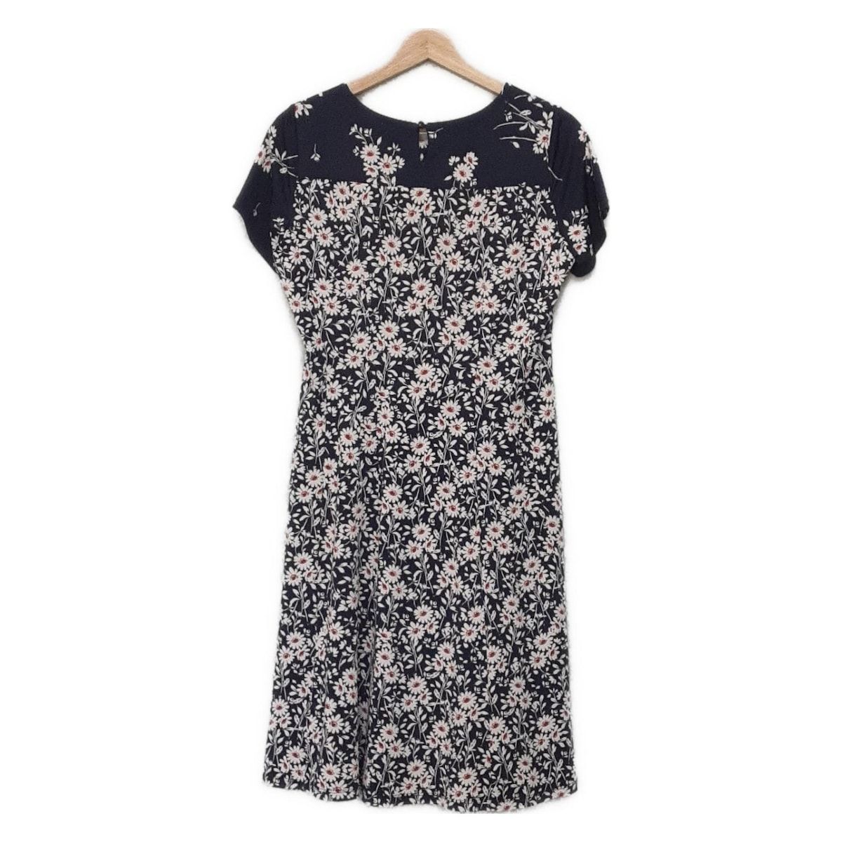 SUPERBEAUTY スーパービューティー ワンピース サイズ42 L レディース - ダークネイビー×白×レッド