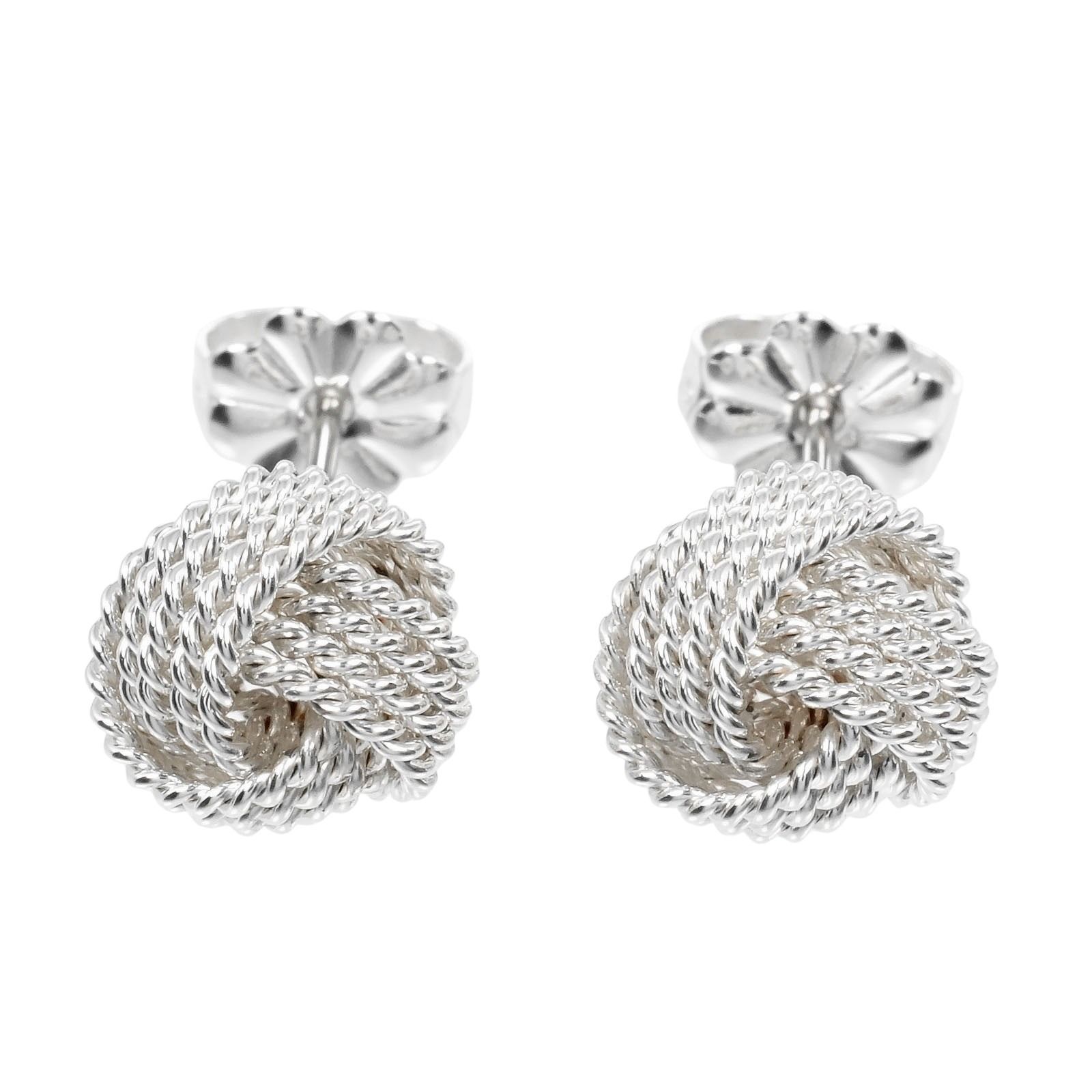 TIFFANY-Co. ティファニー メッシュ ノット シルバー925 レディース 2.8g ピアス
