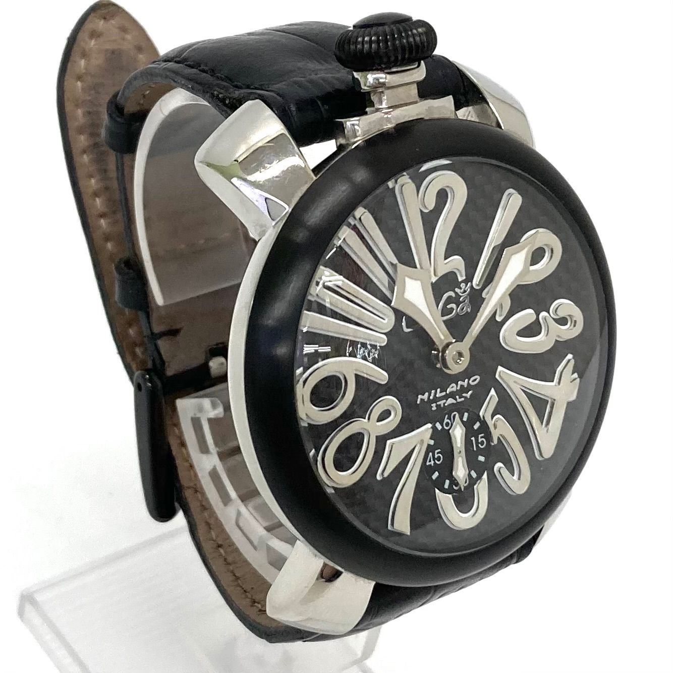 ◇GAGA MILANO◇ガガミラノ マヌアーレ48mm カーボン 手巻き