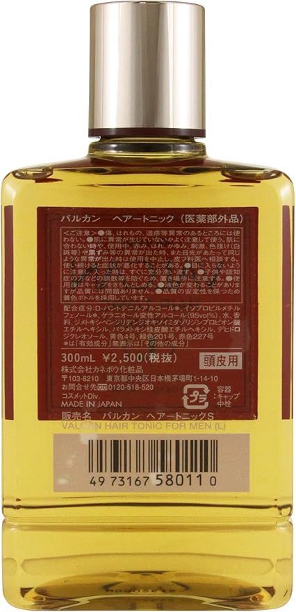 カネボウ バルカン ヘア－トニック ＜L＞ 300ml 男性用 新品未使用 クーポン使用でさらに格安！【早いもの勝ち！】！ - メルカリ