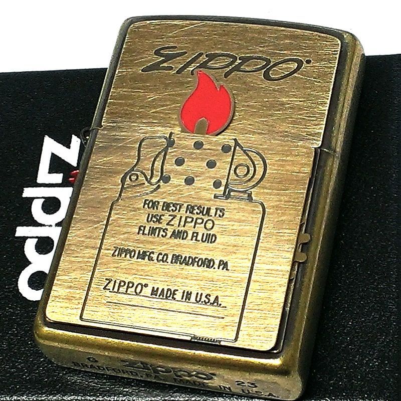 ZIPPO ギミック フレーム 可動式メタル ライター ジッポー ZIPPO ギミック フレーム 可動式メタル ライター ジッポー