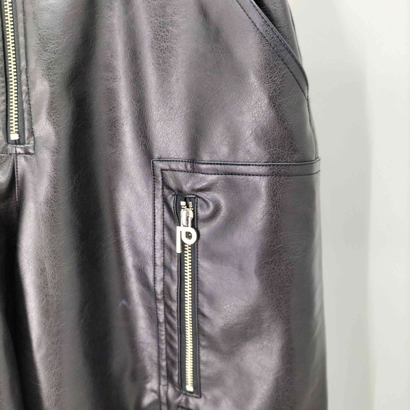 プランクプロジェクト PRANK PROJECT Leather Cargo Shorts
